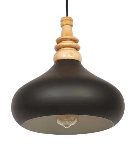 Image of MONI Lights Celling Hanging Light for Room, Table, Holl, Garden House Decoration Pendants Light of Pattern Aluminium Black (Pack of 1) ML-056BLK