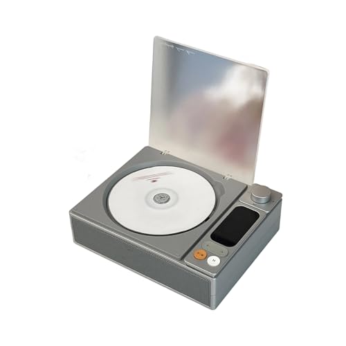 Reproductores de música portátiles con sonido multiformato de alta fidelidad, altavoces integrados para casa, oficina, viajes, reproductor de CD vintage con ABS