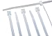 7 inch White Nylon Zip Ties - Strong Zip Tie, Wire Ties - Indoor and Outdoor Rated - No Tools Needed, Zip Ties (Wire Ties, Cable Ties), 100 Pack - White - 7