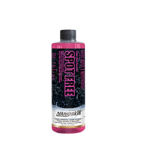 Nanoskin SPOT FREE Water Spot Remover 16 Oz. - Removes Water Spots & Surface Acid Rain | Safe for Chrome and All Painted Surfaces | Acid-Based Cleaner | Prepares Surface for Waxing | 4:1 Dilution