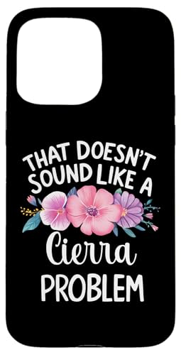 Cierra Personalized Cute Flower Girls Cierra Name スマホケース iPhone 15 Pro Max 用