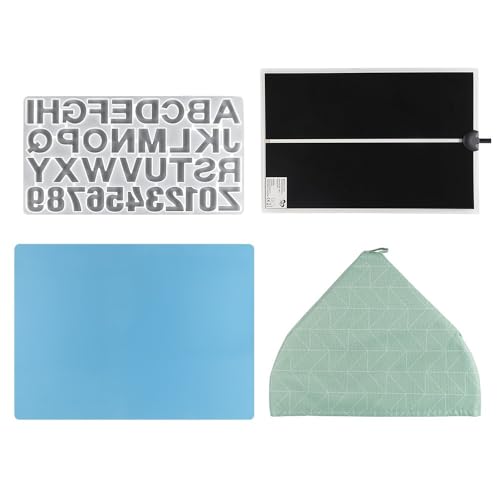 Ideen mit Herz | Heizmatte für Epoxidharz | Epoxid Zubehör | inkl. Silikonmatte, Gießform und Isolierabdeckung | 3 Heizstufen | mit Timer-Funktion
