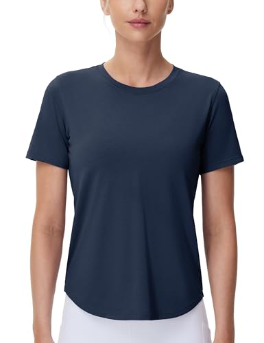 THE GYM PEOPLE Women's Workout Short Sleeve Breathable T-Shirts Athletic Yoga Tee Tops3