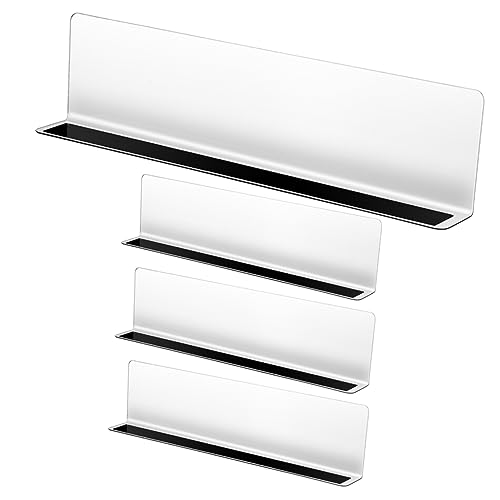 Mobestech 4Piezas Separadores Magnéticos Transparentes Estantes Divisores de Forma de Organizar Armarios y Supermercados Estables y Duraderos