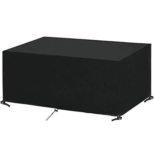 SanGlory Housse de protection rectangulaire pour table et chaises - Tissu Oxford imperméable - 280 x 204 x 106 cm