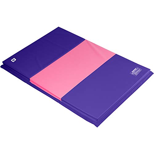 We Sell Mats 4 ft x 6 ft x 2 in Gymnastics Mat, Folding Tumbling Mat, Portable with Hook & Loop Fasteners