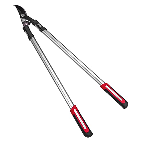 Amig - Tijera de Poda a Dos Manos | Mango de Aluminio y Hoja recubierta de Teflón | 80 cm | Corte Bypass | Capacidad de corte 38 mm | Para Ramas Verdes y Húmedas de Árboles y Arbustos