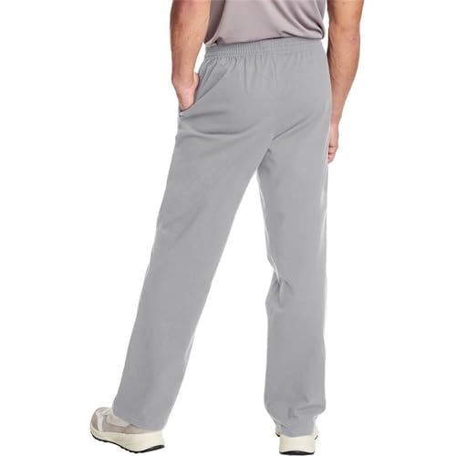 Pantalón Deportivo con Cintura Elástica Medio Gris Claro Hombre miniatura 2