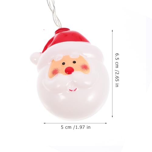 SOLUSTRE Luzes De Corda De Natal Papai Noel Luzes De Corda Com 10 Lâmpadas LED Para Decorações Inter