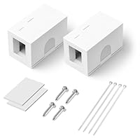 LEENUE 1-Port Keystone Jack Aufputzdose für STP Cat7/Cat6A RJ45 Keystone Jack, rj45 Aufputzdose für UTP Cat6/Cat5e/Cat5 RJ45 Keystone Jack Weiß, 2-Pack