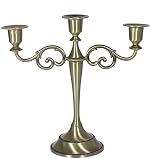 Danlai Candon Rétro Candleur De 3 Bras Candelabra European Style Candelabra Metal Candlestick Détenteurs pour Décoration De Maison D'hôtel
