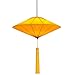 Zenghh Tissu chaude douce lanterne lustre de lanterne chine japon japon lampe penderie plafond pendentif lumière jaune plissée mur extérieur suspendue pour la salle de thé Restaurant Park Corridor Cor