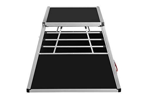 ALPUNA Transportbox N2 – Aluminium Hundebox 92×97×68,5 cm mit Notausstieg, sichere Auto Hundebox für den Kofferraum