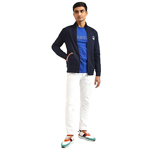 Image of United Colors of Benetton Men's Cotton Hooded Sweatshirt