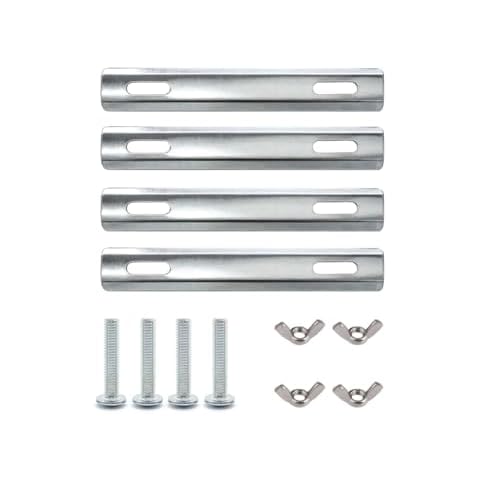 MATTISAM Mounting Brackets with Screws and Nuts for Bike Basket Installation, Metal Sheets Iron Plates Basket Holder Mount Adapter for Bicycle Cargo Rack, DIY Crafts Home Decor (5.6x0.9in) Cover