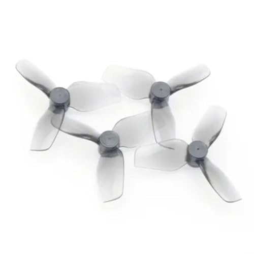 12pcs HQProp 31MMX3 31mm 0.8mm Shaft 3-Blade Propeller Set (6X CW / 6X CCW) Gray Polycarbonate