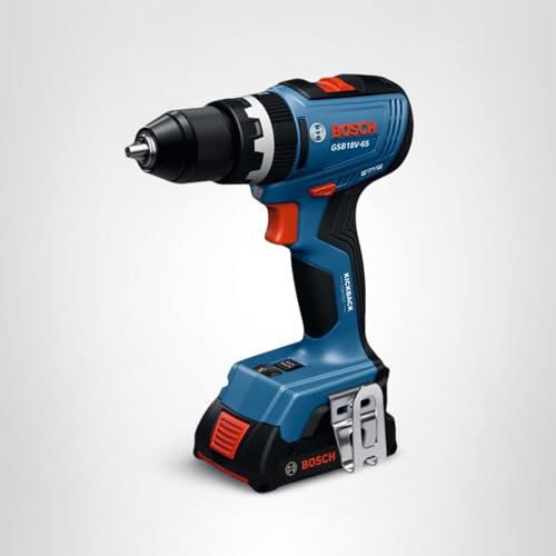 BOSCH GSB18V-65N 1/2 In. Brushless Hammer Drill/Driver - 575 In.-Lbs. Max Torque, Switchable KickBack Control, Rapid Mode Selector, Dual LED Worklights, All-Metal Chuck (Bare Tool) thumbnail 10