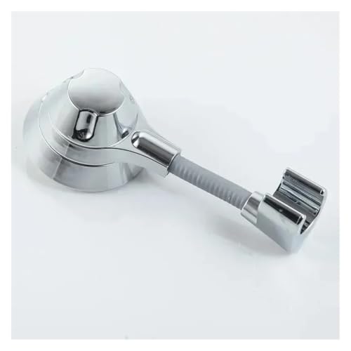 Support de douche à ventouse ajustable blanc avec rotation multi-angle