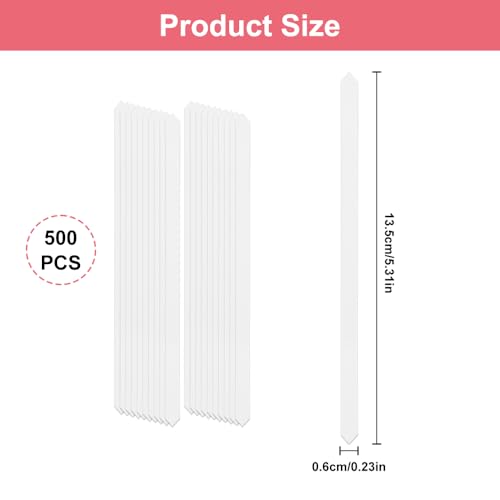Miniatura 2 de 500 Piezas Tiras Reactivas Perfume, 13.5x0.6cm Tiras De Prueba De Perfume, Escribible Blanco Perfume Test Strip De Papel, Desechables, Para Probar Aceites De Aromaterapia, Perfumes, Aceites Esenciale