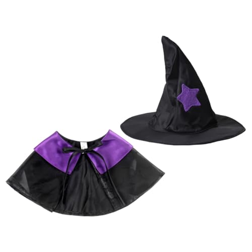 Disfraz Halloween para perro con capa y sombrero
