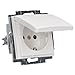 Produktbild Busch-Jaeger 20 EUKB-914 SCHUKO® Steckdosen-Einsatz mit Klappdeckel Alpinweiß Busch-Balance® SI 2CKA002013A5384