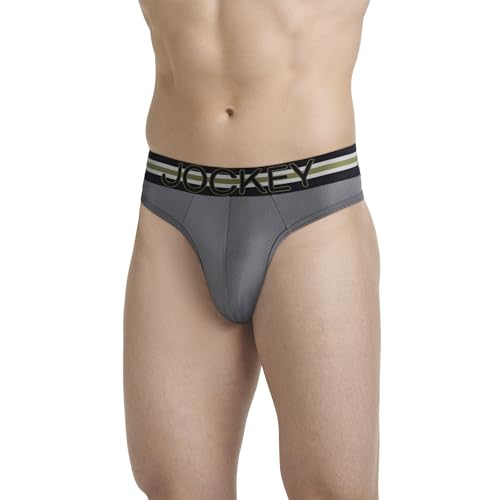Jockey Sport Men's Underwear Stability Pouch Microfiber Thong