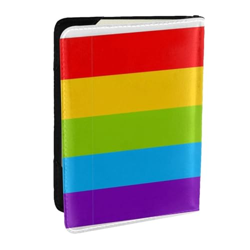 Slim RFID Passport Wallet LGBT Pride Rainbow Flag