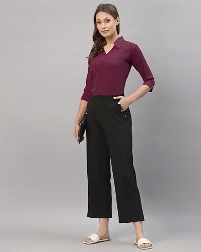 Image of Women's Poly Viscose Regular Fit Shirt, Casual and Formal Wear