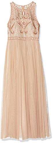 Frock and Frill Prom Dress Vestido, Beige (Blush), 46 para Mujer