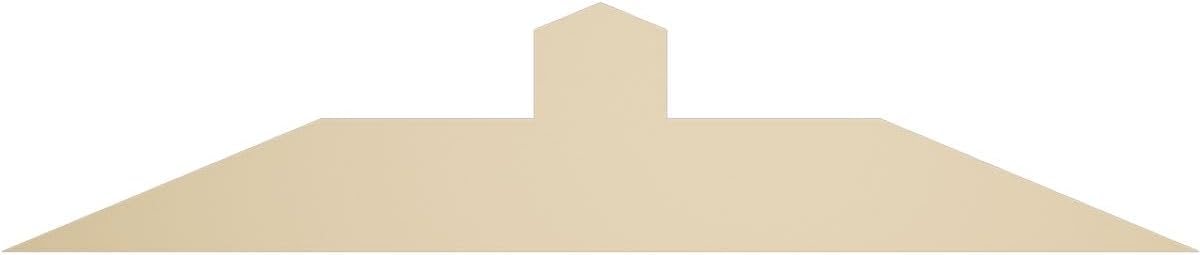 36"W x 7 1/2"H x 2"D x 4"F, 5/12 Pitch, Portland Signature Urethane Gable Bracket, Primed Tan