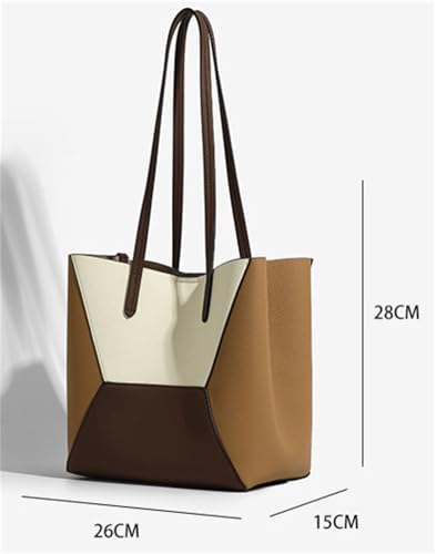 Pocadri Retro Vegan Leather Shoulder Bag Large Hobo Tote Handbags Top Handle Trendy Underarm Purse 2pcs Commuting Travel2