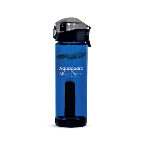 Image of Aquaguard Alkaline Water Bottle | Enhances pH & Boosts Hydration | 640 ml Capacity | Portable & Reusable | Adds Essential Minerals | Suitable for Daily Use | 1-Year Cartridge Life | BPA-Free