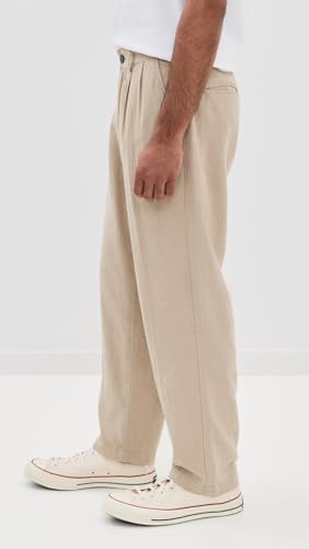 OBEY Men's Fubar Linen Pleated Pants4