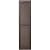 Polaris Homeside Open Louver Vinyl Shutters (1 Pair) 14-1/2in. x 35in. - 022 Chocolate