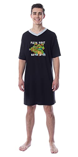 INTIMO Teenage Mutant Ninja Turtles Mens' Character Sleep Pajama Dress Shirt