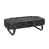 Der Grill wird mit wenigen Handgriffen zum Grillen oder Transport umfunktioniert: die stabilen Standbeine des Faltgrills werden dabei im zusammengeklappten Zustand zu ergonomischen Tragegriffen