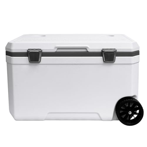 JUST-V 70L Insulated Cooler with Wheels, Keeps Ice 5 Days