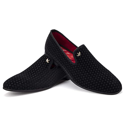 Image of JITAI Men's Dress Shoes - Casual Rubber & Leather Loafers for Men - Fashion Business Formal Wear