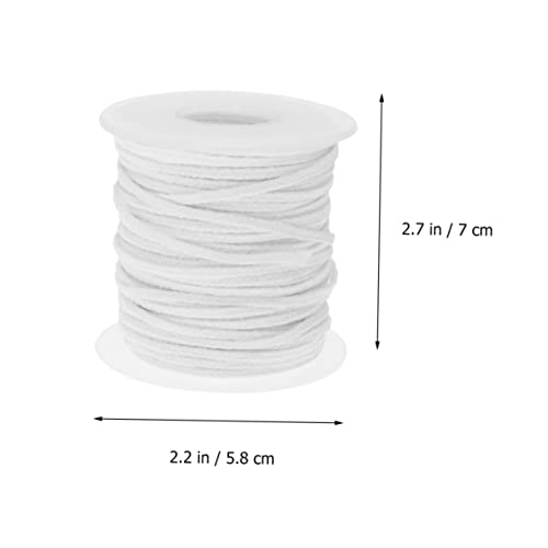 Tofficu 3 rollos de mecha de algodón encerada para velas miniatura 2