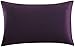 100% seta di gelso per capelli e pelle su entrambi i lati 19 momme seta 1pc-melanzana viola-40 x 80 cm