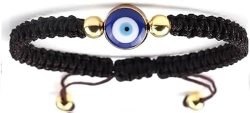 Image of New Evil Eye Braided Bracelet Lucky Red Black Color Thread Couple Chain Handmade Prayer Bangles Pulsera Jewelry Gift for Friend (Evil Eye)