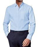 siliteelon Men Shirts Blue Shirt Regular Fit Mens...