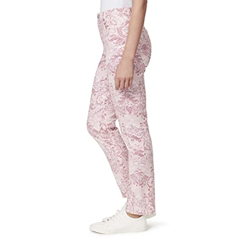 Gloria Vanderbilt Women's Plus Size Amanda Classic Hr Tapered Jean, Rosy Pink Roman Scrolls, 182