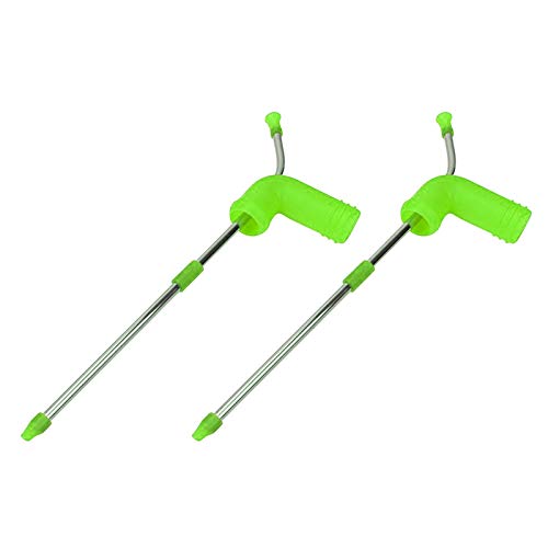 Flisdtry 2Pcs 2 in 1 Multifunction Beer Bongs Beer Snorkel, Beer Wine Dispenser-Green