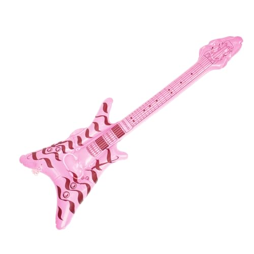 SEWCHICS Guitarra Eléctrica Inflable Decorativa 60 CM de PVC Resistente Color Aleatorio para Fiestas...