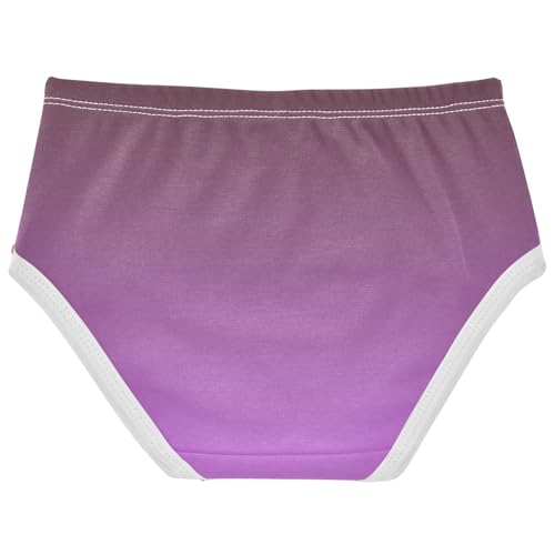 Joisal Florals Girls Underwear Toddlers 2t Cotton Panties for Girl Brown Heliotrope Gradient Ombre Briefs Kids Undies2