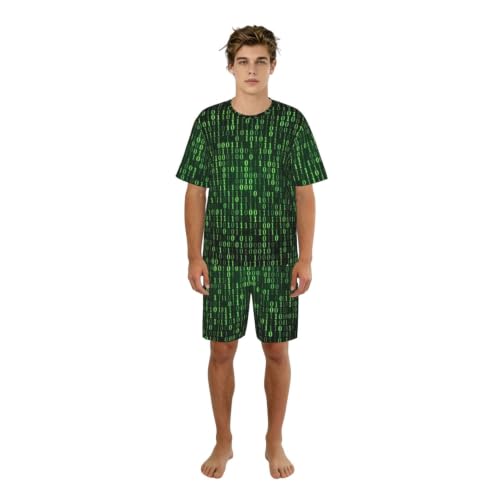 Ensemble de pyjama manches courtes homme doux vêtements de nuit