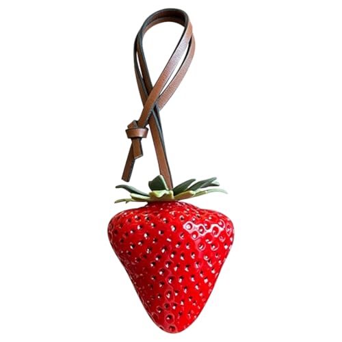 Porte-clés fraise pour sac à main idéal pour égayer vos accessoires de mode estivaux