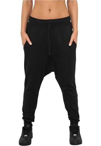 Urban Classics Ladies Light Fleece Sarouel Pant Pantalon de Sport, Noir (Black 7), S Femme