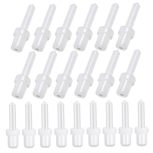 HOMSFOU 1 Set Fermo Dell'otturatore Bullone Del Perno Di Riparazione Dell'otturatore Persiane Per Finestre Esterne Parti Adatto Cieco Bianca Plastica 60 Pezzi